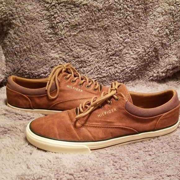 Tommy Hilfiger NYC Mens 10.5 Brown & Ivory - Picture 3 of 7
